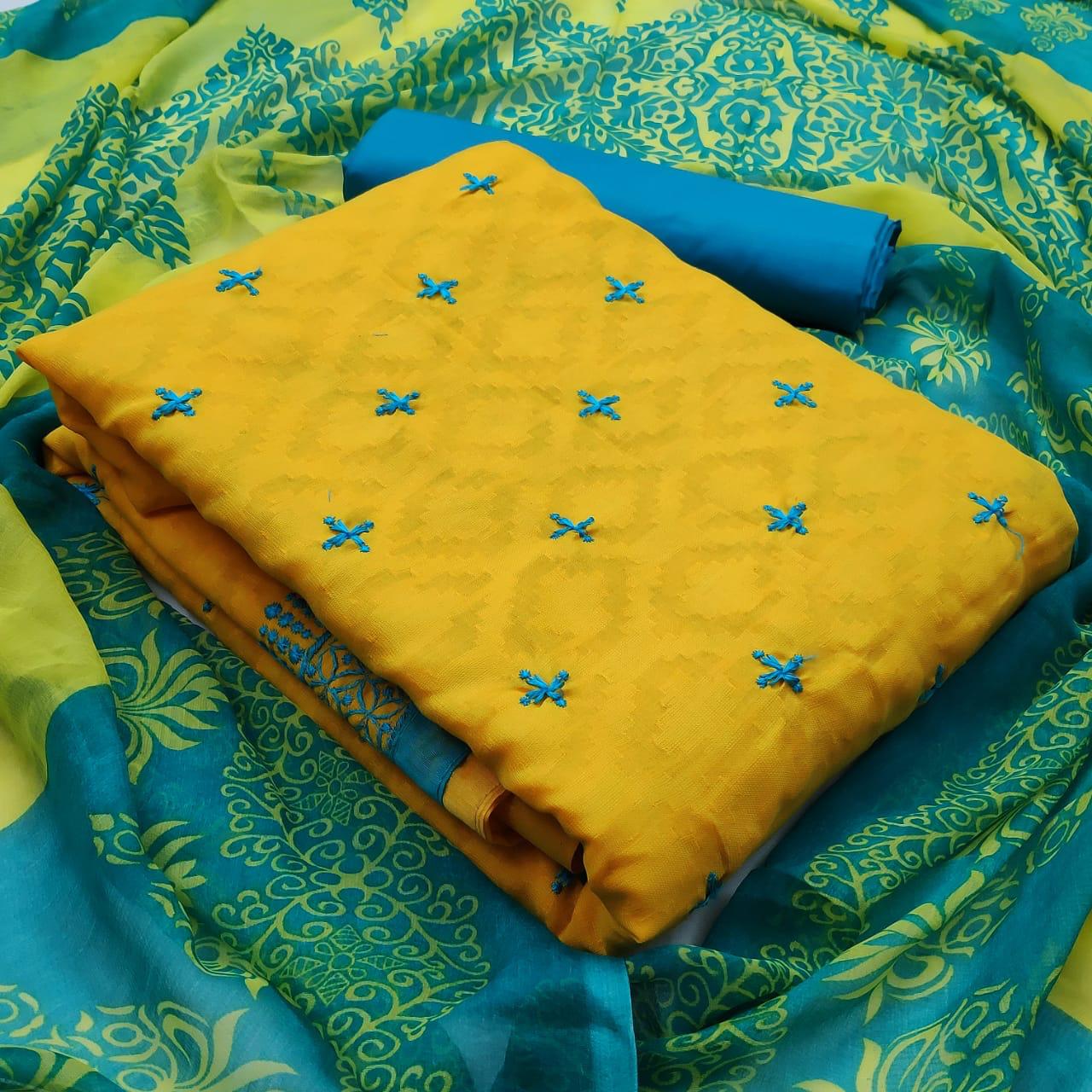 Gng Divya Festive Wear Jacquard Fancy Designer Dress Material Collection